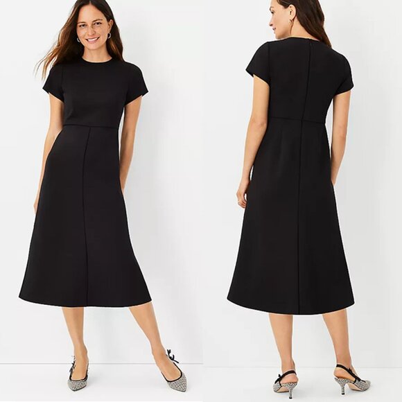 Ann Taylor Dresses & Skirts - ANN TAYLOR Tall Midi Flare Double Knit Dress